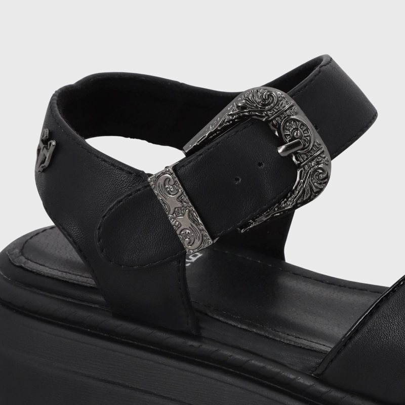 SANDALIA PLATAFORMA NEGRA MUJER 55923 GOTTA - 6
