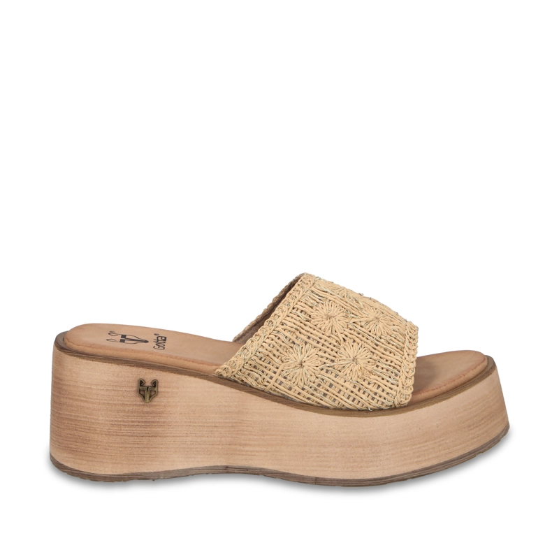 SANDALIA PLATAFORMA BEIGE MUJER 45843 GOTTA - 1