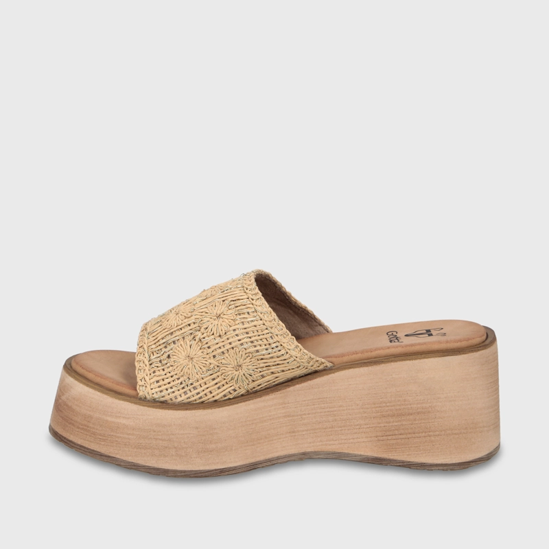 SANDALIA PLATAFORMA BEIGE MUJER 45843 GOTTA - 4