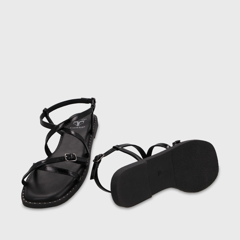 SANDALIA NEGRA MUJER 64130 GOTTA - 7