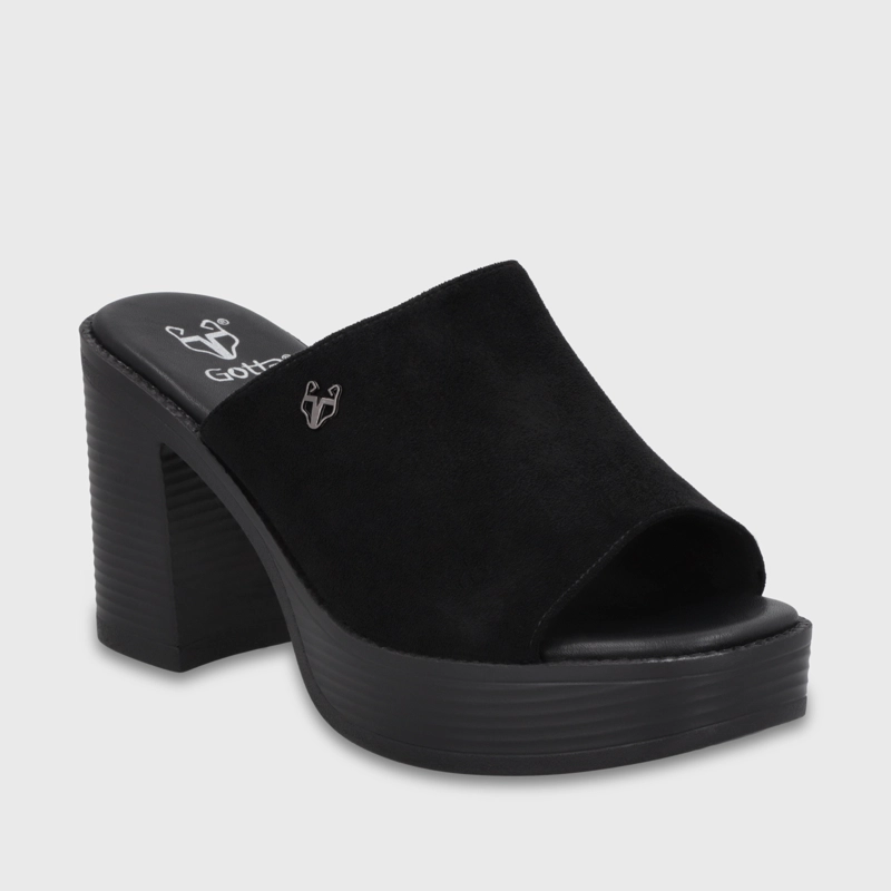 SANDALIA TACO NEGRA MUJER 65920 GOTTA - 2