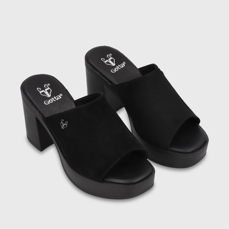 SANDALIA TACO NEGRA MUJER 65920 GOTTA - 3