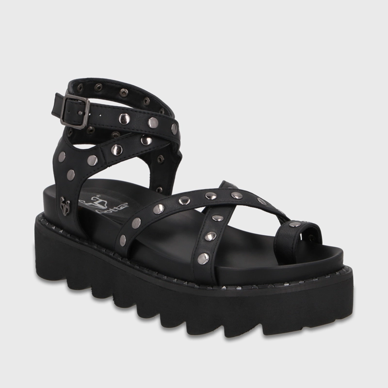 SANDALIA NEGRA MUJER 1573H GOTTA - 2