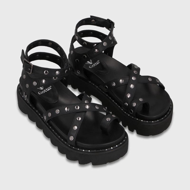 SANDALIA NEGRA MUJER 1573H GOTTA - 3