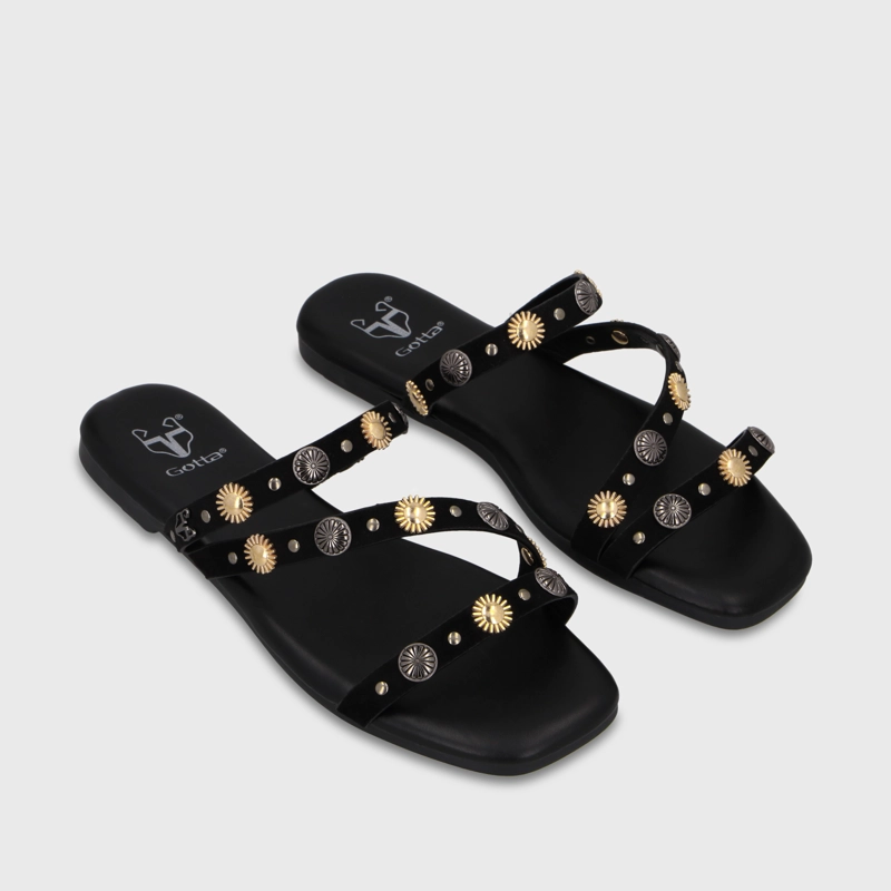 SANDALIA NEGRA MUJER 64141 GOTTA - 3