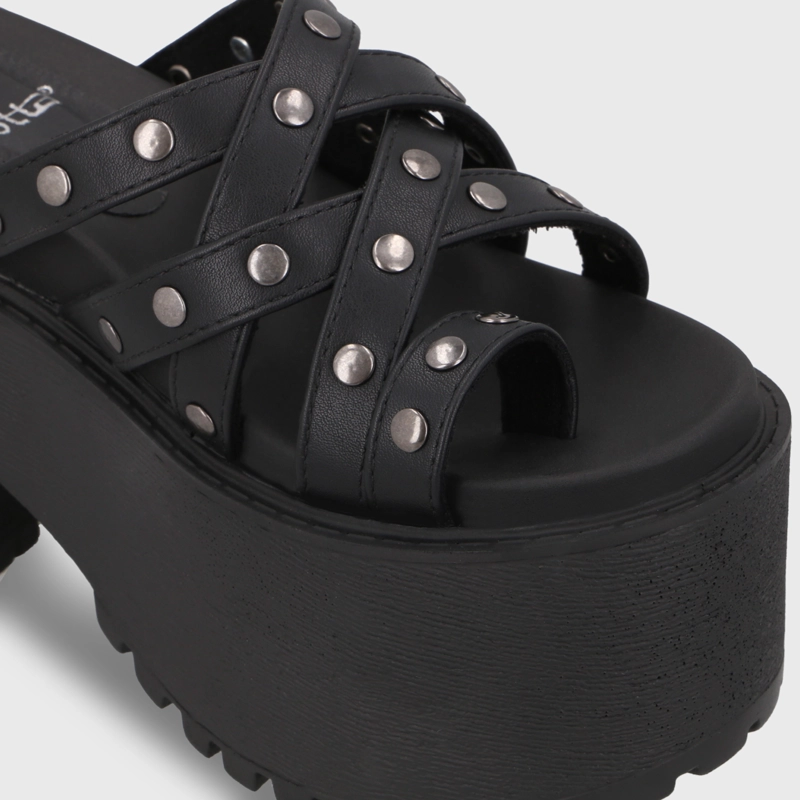 SANDALIA PLATAFORMA NEGRA MUJER 1567F GOTTA - 6
