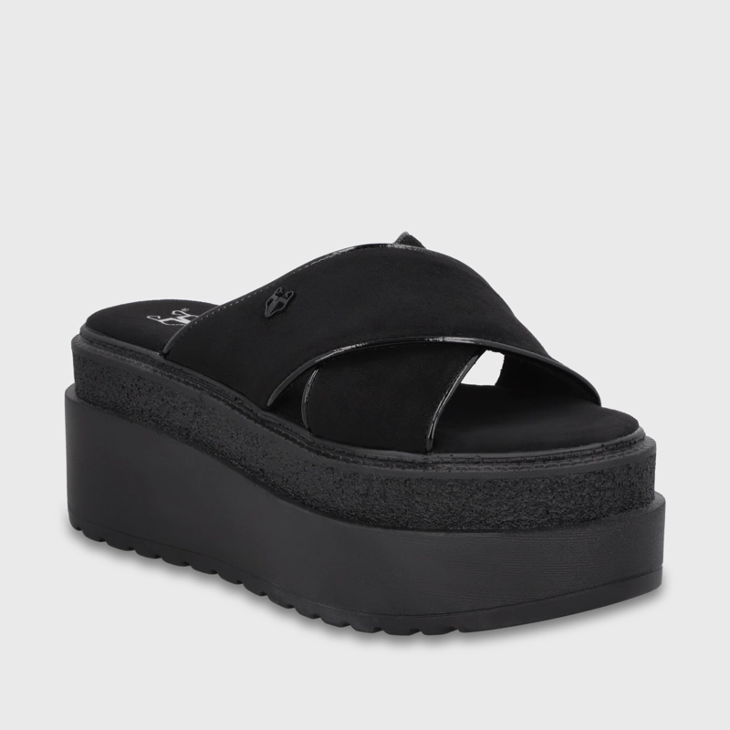 SANDALIA PLATAFORMA NEGRA MUJER 65930 GOTTA - 2