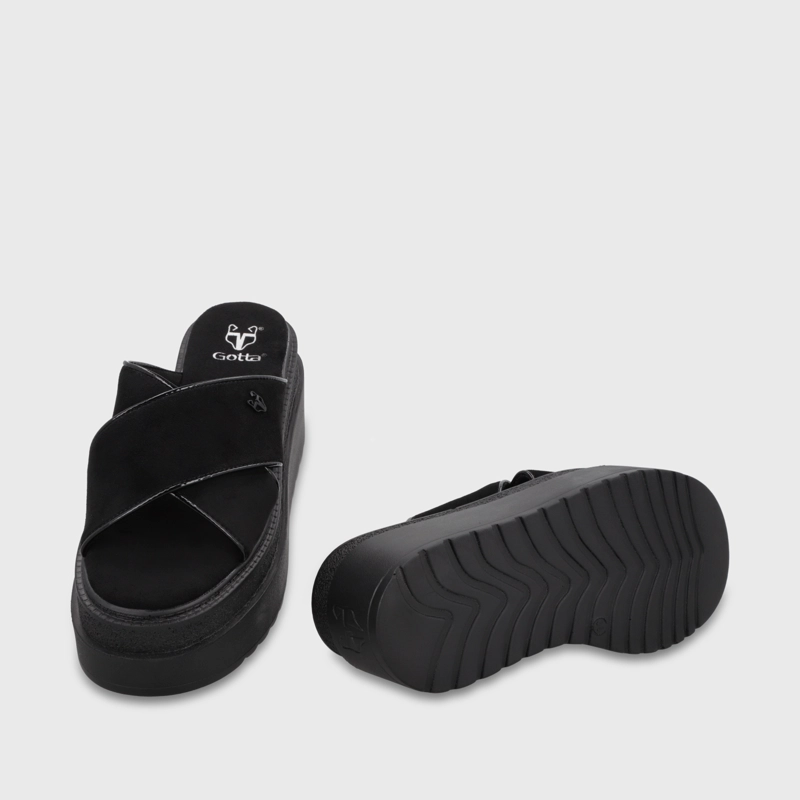 SANDALIA PLATAFORMA NEGRA MUJER 65930 GOTTA - 7