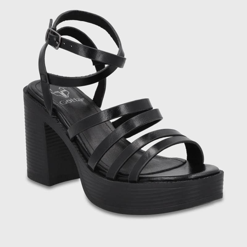 SANDALIA TACO NEGRA MUJER 65921 GOTTA - 2