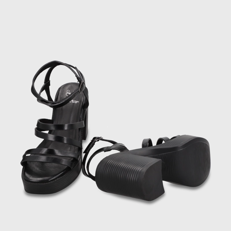 SANDALIA TACO NEGRA MUJER 65921 GOTTA - 7