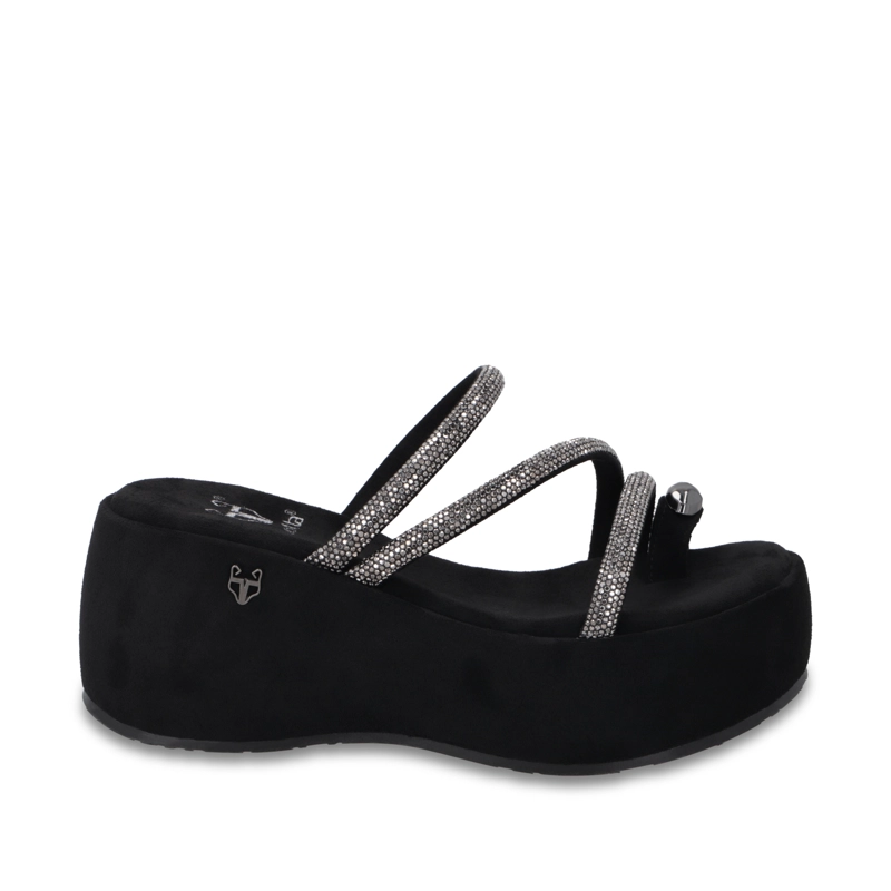 SANDALIA PLATAFORMA NEGRA MUJER 45826 GOTTA - 1