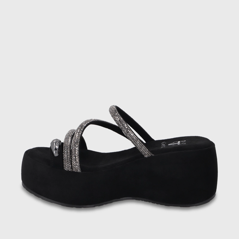 SANDALIA PLATAFORMA NEGRA MUJER 45826 GOTTA - 4