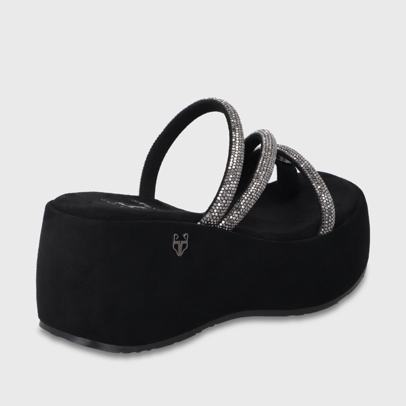 SANDALIA PLATAFORMA NEGRA MUJER 45826 GOTTA - 5