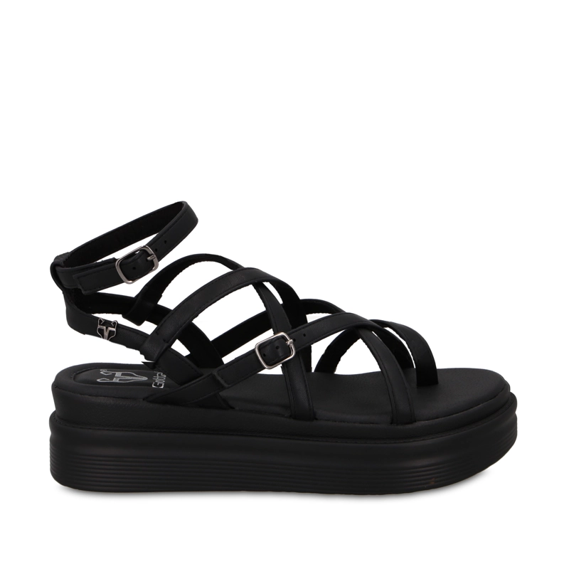 SANDALIA PLATAFORMA NEGRA MUJER 43017 GOTTA - 1