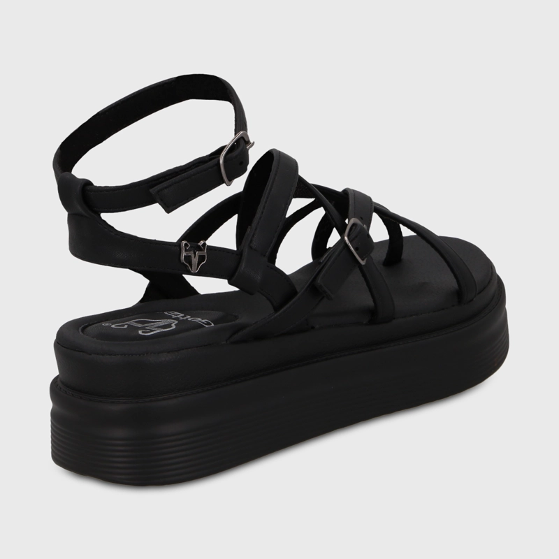 SANDALIA PLATAFORMA NEGRA MUJER 43017 GOTTA - 5