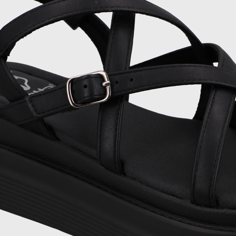 SANDALIA PLATAFORMA NEGRA MUJER 43017 GOTTA - 6