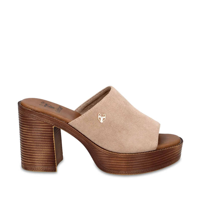 SANDALIA TACO BEIGE MUJER 65920 GOTTA - 1