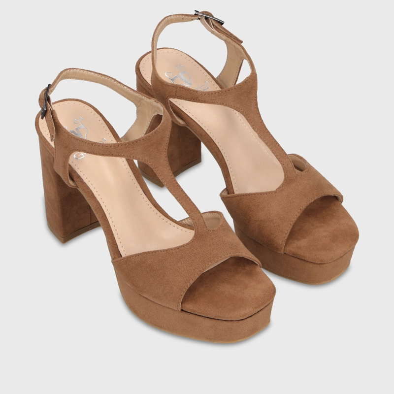 SANDALIA TACO CAMEL MUJER 65910 GOTTA - 3