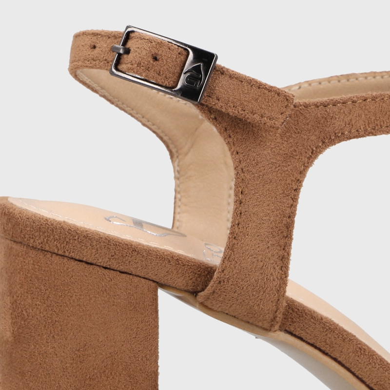 SANDALIA TACO CAMEL MUJER 65910 GOTTA - 6