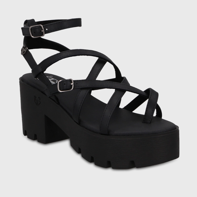 SANDALIA PLATAFORMA NEGRA MUJER 43024 GOTTA - 2
