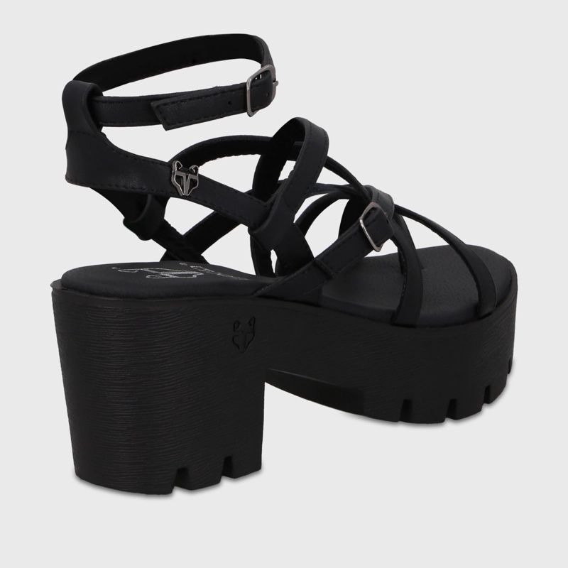 SANDALIA PLATAFORMA NEGRA MUJER 43024 GOTTA - 5
