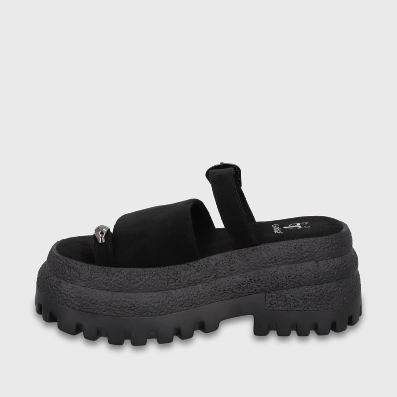 SANDALIA PLATAFORMA NEGRA MUJER 55295 GOTTA - 4
