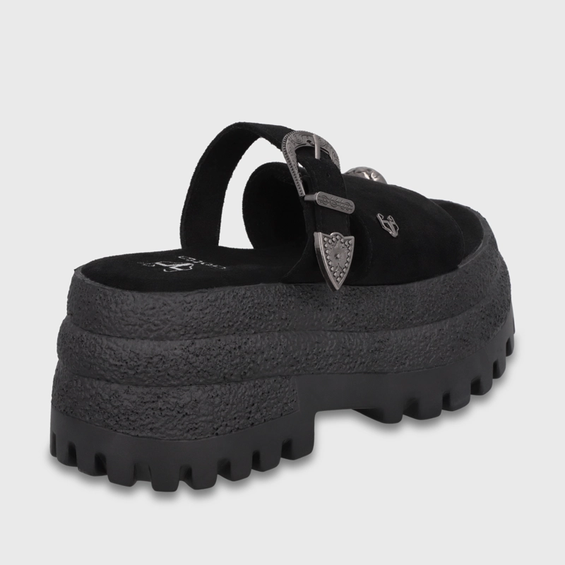 SANDALIA PLATAFORMA NEGRA MUJER 55295 GOTTA - 5