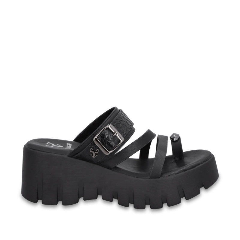 SANDALIA PLATAFORMA NEGRA MUJER 65941 GOTTA - 1