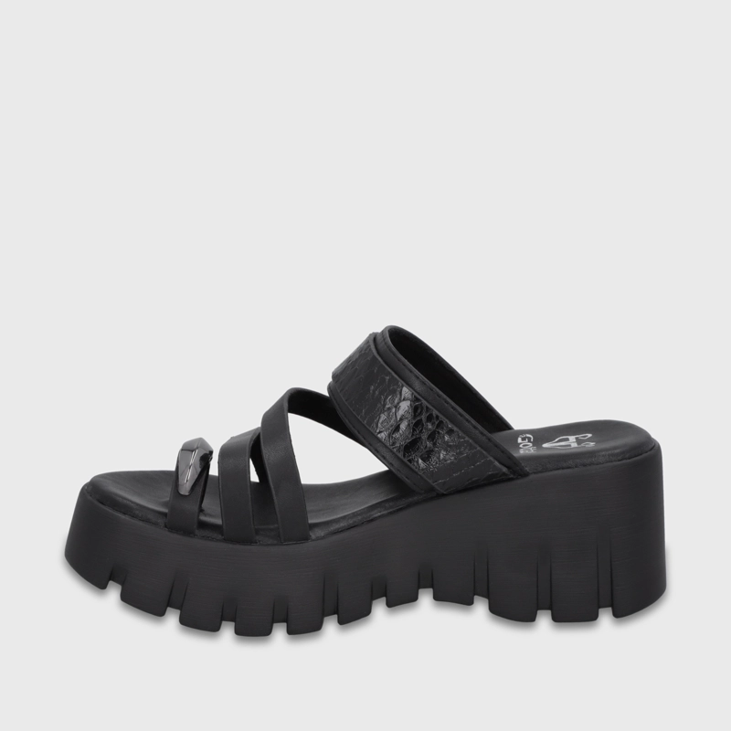 SANDALIA PLATAFORMA NEGRA MUJER 65941 GOTTA - 4