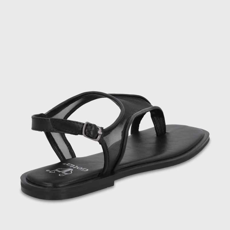 SANDALIA PLANA NEGRO MUJER 65681 GOTTA - 5
