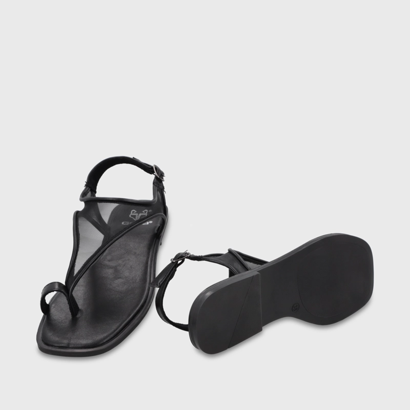 SANDALIA PLANA NEGRO MUJER 65681 GOTTA - 7