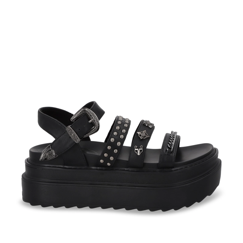 SANDALIA PLATAFORMA NEGRO MUJER 25235 GOTTA - 1