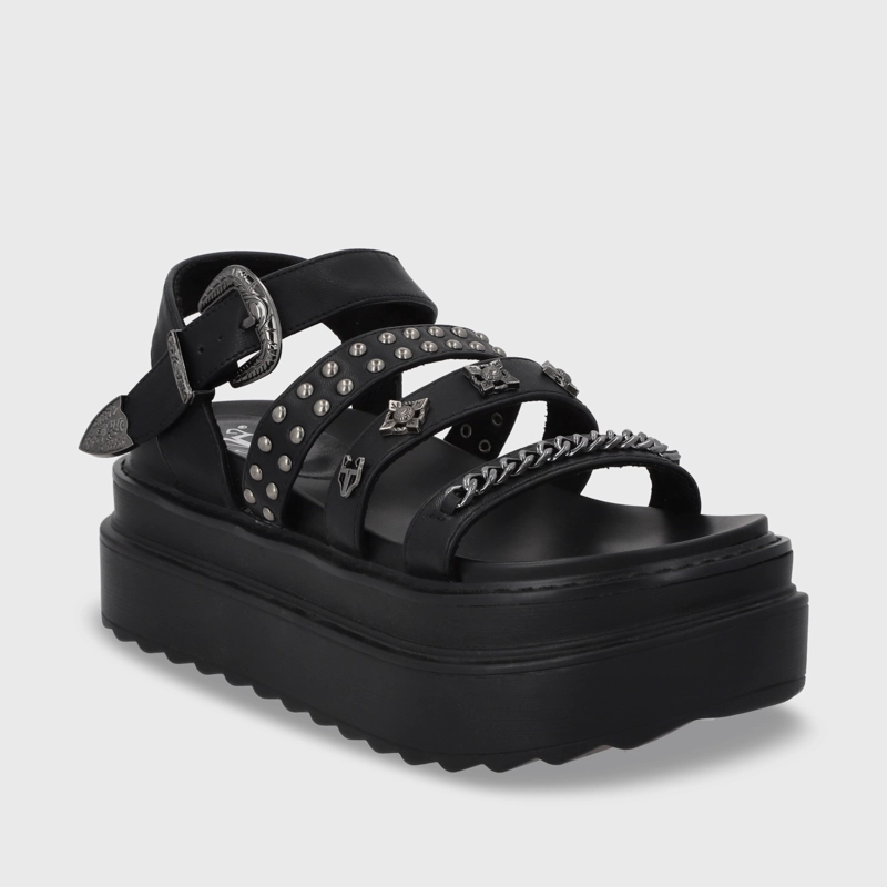 SANDALIA PLATAFORMA NEGRO MUJER 25235 GOTTA - 2