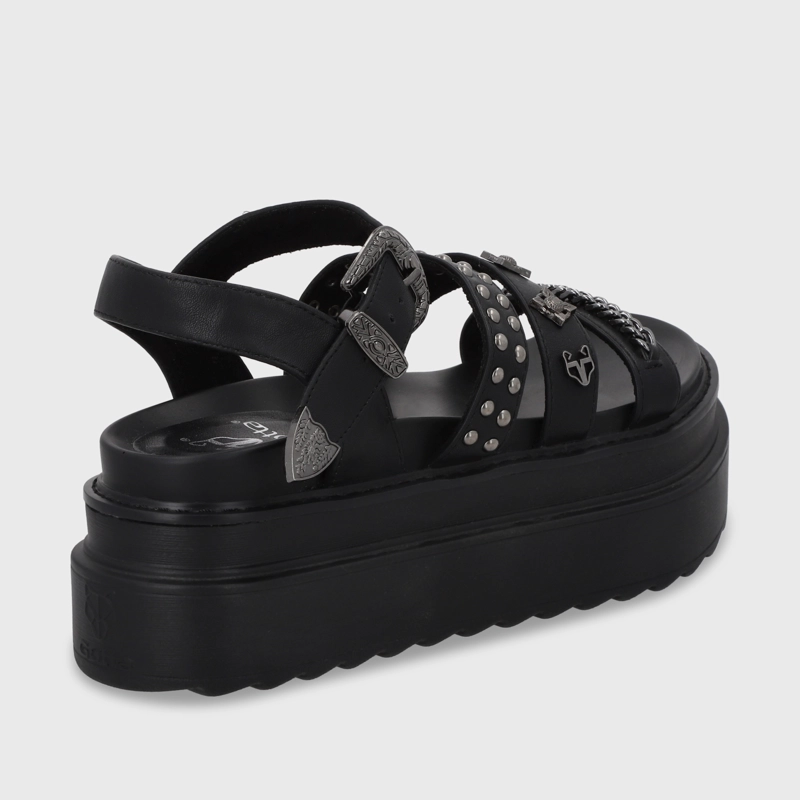 SANDALIA PLATAFORMA NEGRO MUJER 25235 GOTTA - 5