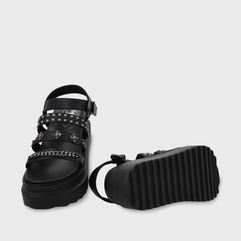 SANDALIA PLATAFORMA NEGRO MUJER 25235 GOTTA - 7