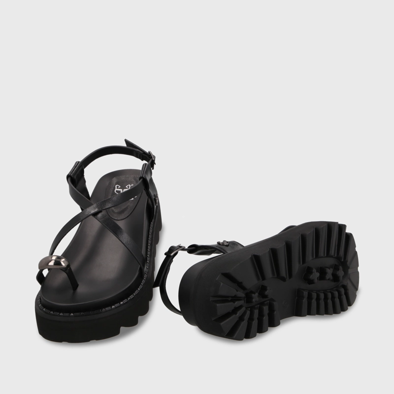 SANDALIA NEGRA MUJER 1573G GOTTA - 7