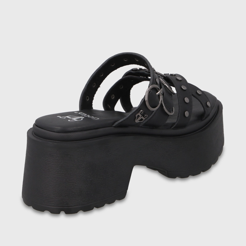 SANDALIA PLATAFORMA NEGRA MUJER 45987 GOTTA - 5