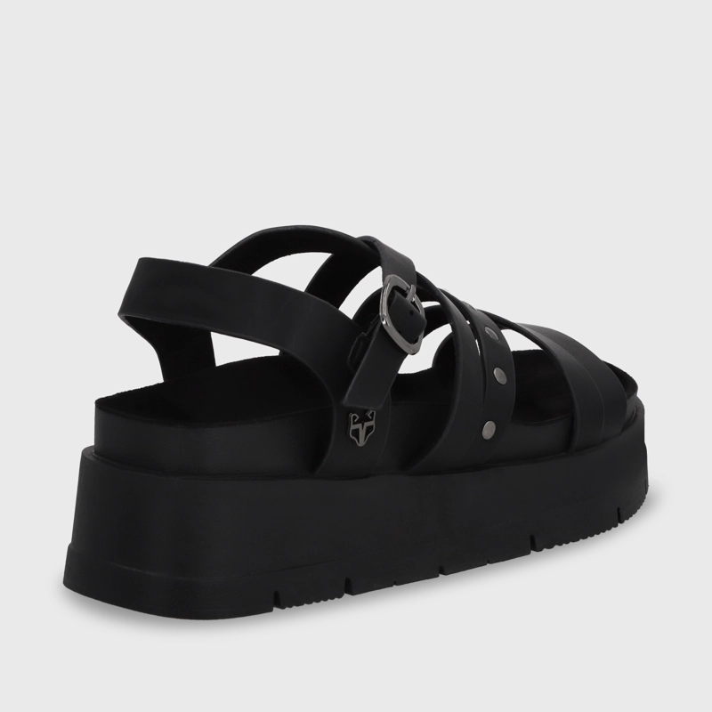 SANDALIA PLATAFORMA NEGRA MUJER 55231 GOTTA - 5