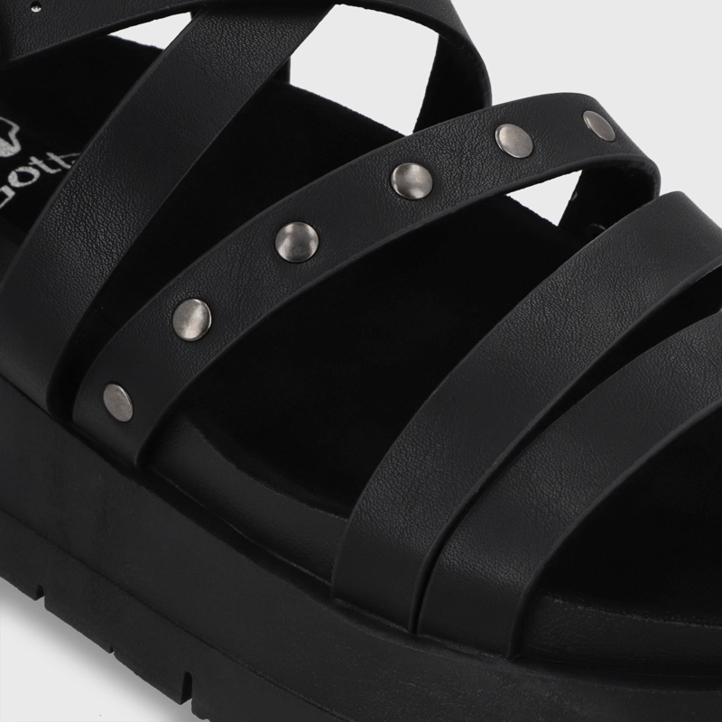 SANDALIA PLATAFORMA NEGRA MUJER 55231 GOTTA - 6