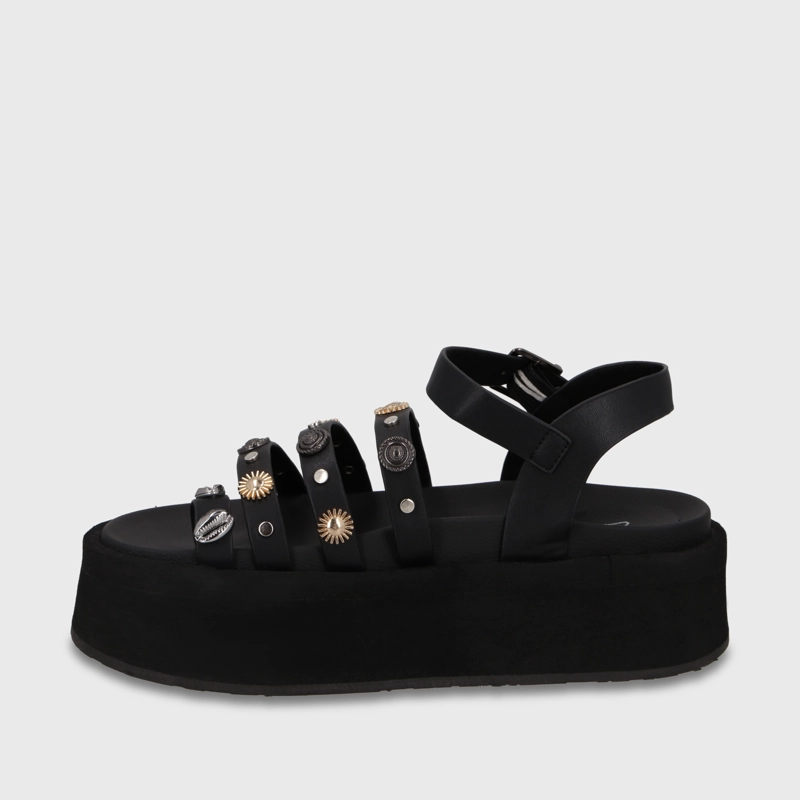 SANDALIA PLATAFORMA NEGRA MUJER 55943 GOTTA - 4