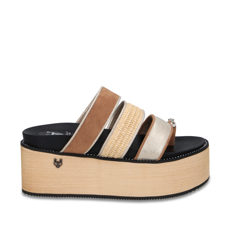 SANDALIA PLATAFORMA BEIGE MUJER 15662 GOTTA - 1