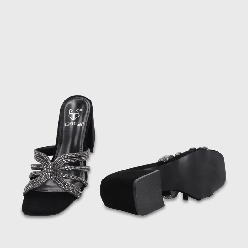 SANDALIA TACO NEGRA MUJER 35135 GOTTA - 7