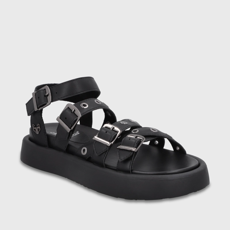 SANDALIA PLATAFORMA NEGRA MUJER 55950 GOTTA - 2