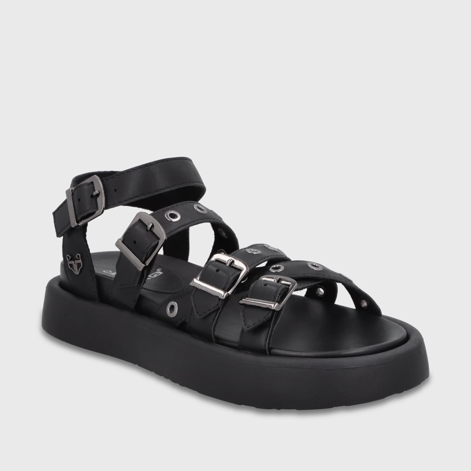 SANDALIA PLATAFORMA NEGRA MUJER 55950 GOTTA - 2