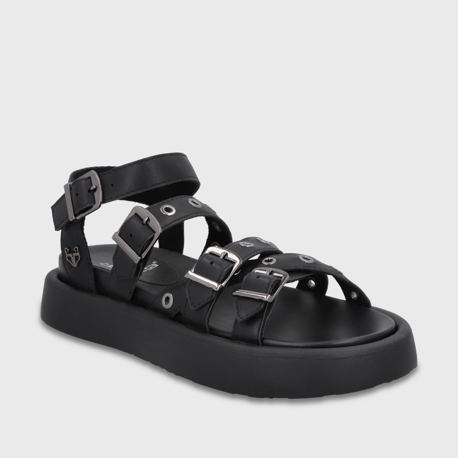SANDALIA PLATAFORMA NEGRA MUJER 55950 GOTTA - 2