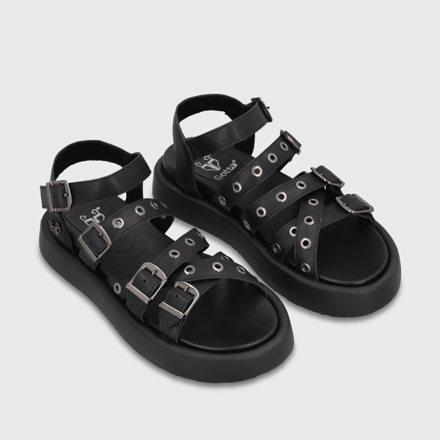 SANDALIA PLATAFORMA NEGRA MUJER 55950 GOTTA - 3