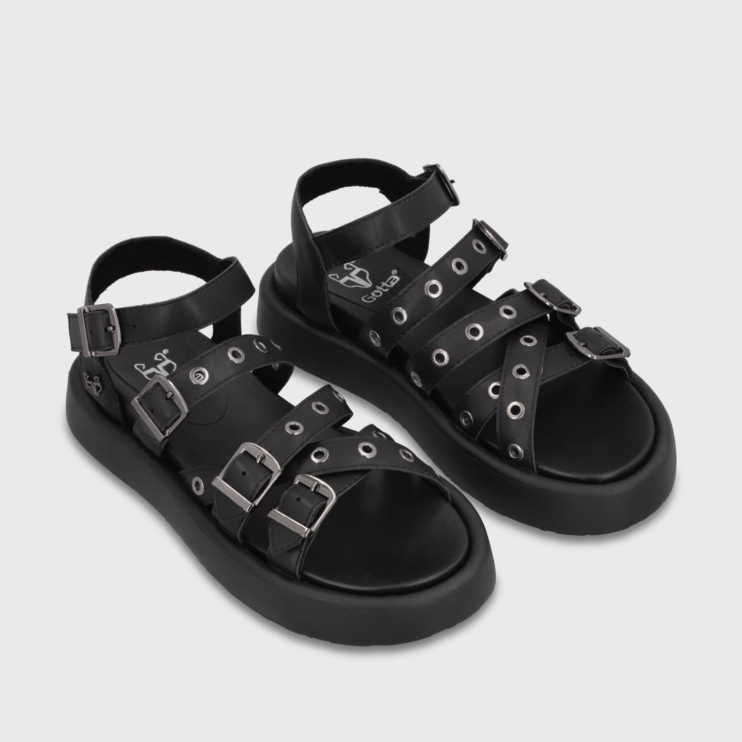 SANDALIA PLATAFORMA NEGRA MUJER 55950 GOTTA - 3