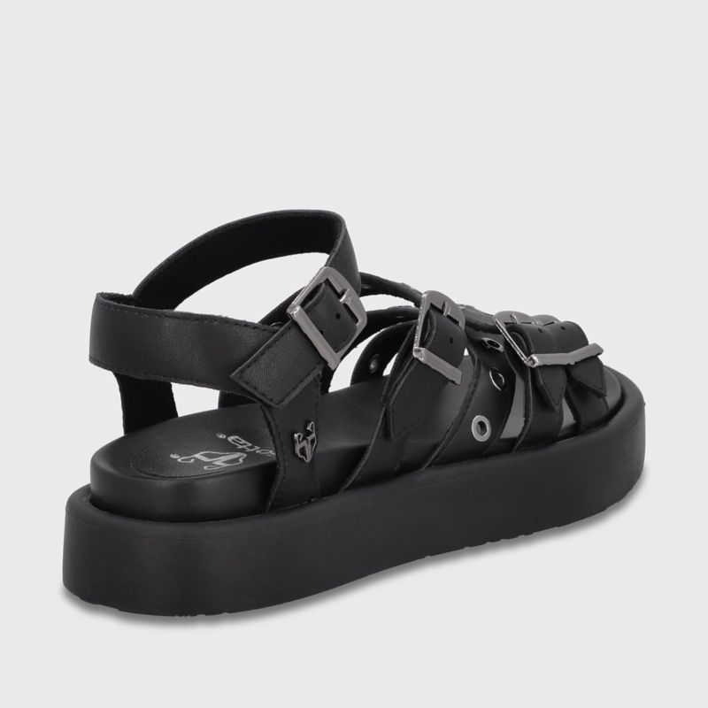 SANDALIA PLATAFORMA NEGRA MUJER 55950 GOTTA - 5