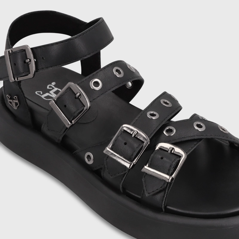 SANDALIA PLATAFORMA NEGRA MUJER 55950 GOTTA - 6
