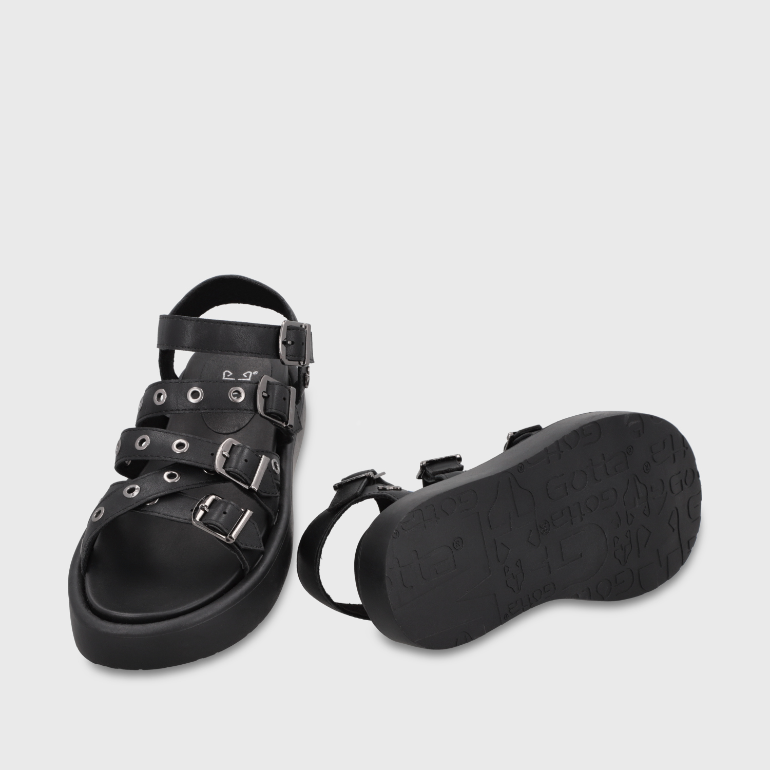 SANDALIA PLATAFORMA NEGRA MUJER 55950 GOTTA - 7